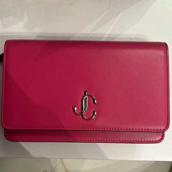 Jimmy Choo Handbags - Jimmy Choo Pink Crossbody Clutch
